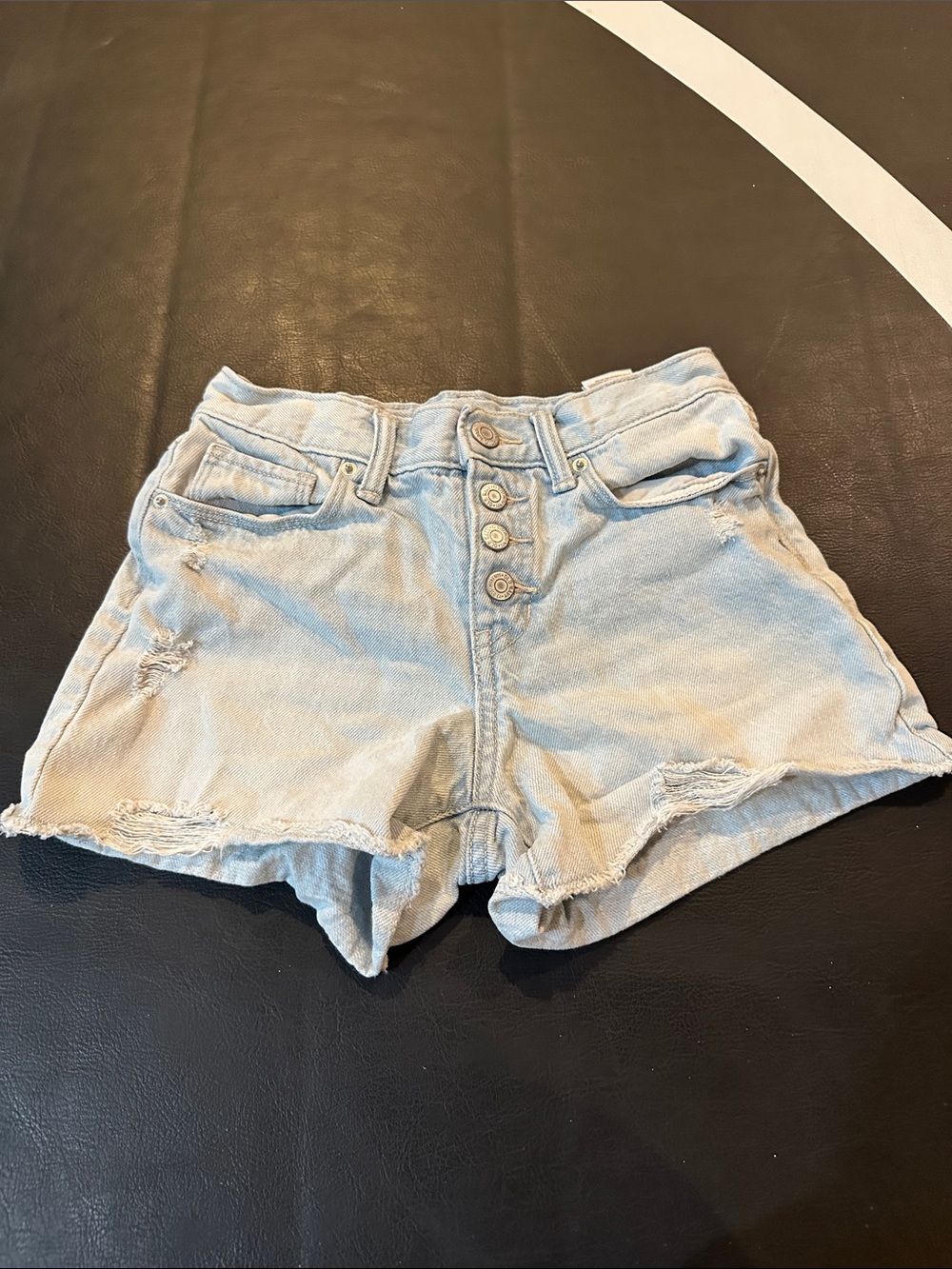 Old Navy Light Blue Ripped Denim Shorts